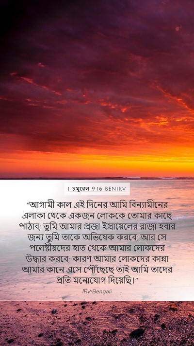 1 চমূৱেল 9:16 BENIRV Bible Verse Image