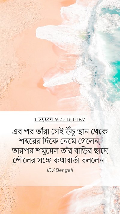 1 চমূৱেল 9:25 BENIRV Bible Verse Image