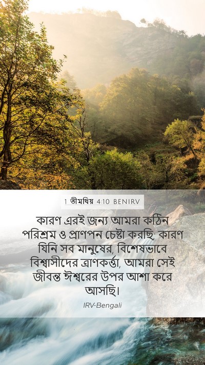 1 তীমথিয় 4:10 BENIRV Bible Verse Image
