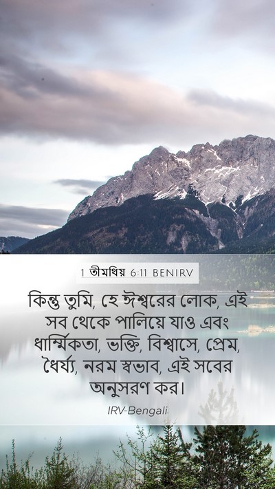 1 তীমথিয় 6:11 BENIRV Bible Verse Image