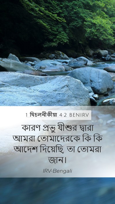1 থিচলনীকীয়া 4:2 BENIRV Bible Verse Image