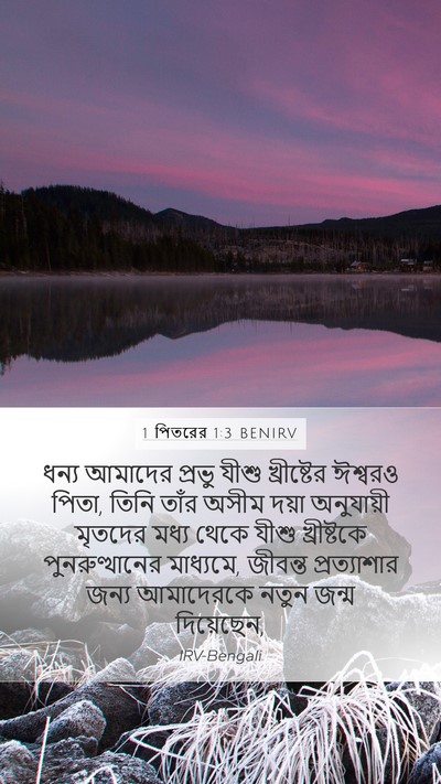 1 পিতরের 1:3 BENIRV Bible Verse Image