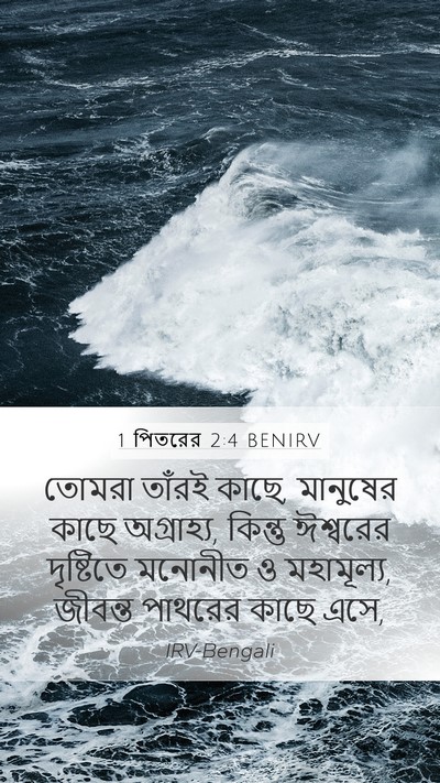 1 পিতরের 2:4 BENIRV Bible Verse Image