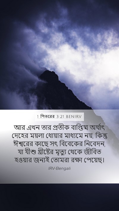 1 পিতরের 3:21 BENIRV Bible Verse Image