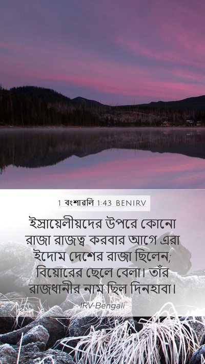 1 বংশাৱলি 1:43 BENIRV Bible Verse Image