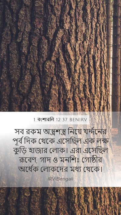 1 বংশাৱলি 12:37 BENIRV Bible Verse Image