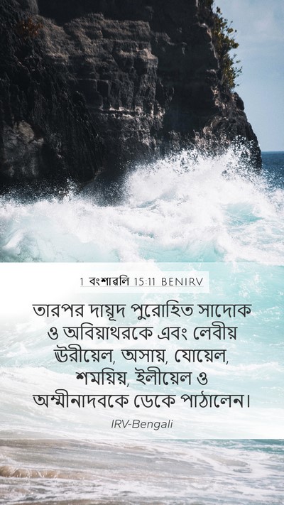 1 বংশাৱলি 15:11 BENIRV Bible Verse Image