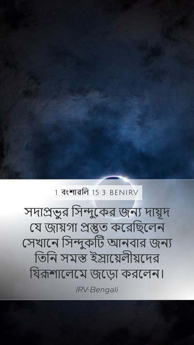 1 বংশাৱলি 15:3 BENIRV Bible Verse Image