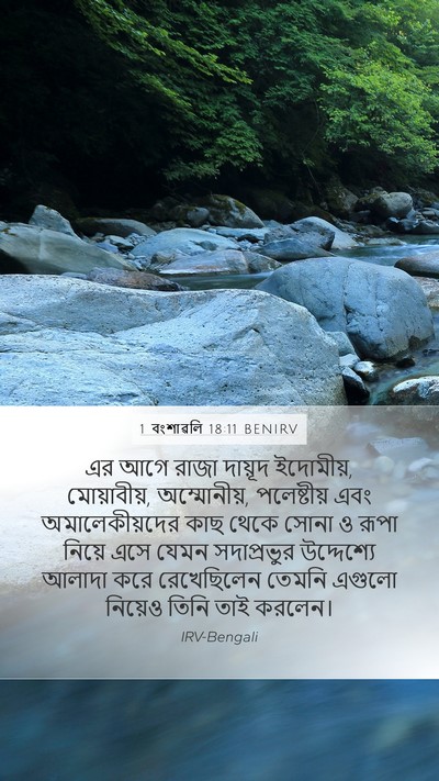 1 বংশাৱলি 18:11 BENIRV Bible Verse Image