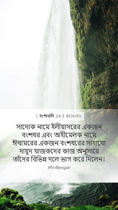 1 বংশাৱলি 24:3 BENIRV Bible Verse Image