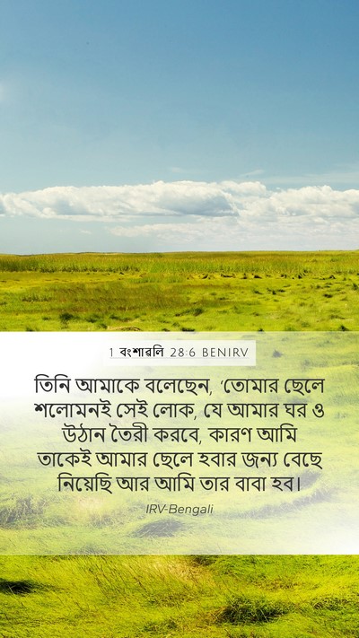 1 বংশাৱলি 28:6 BENIRV Bible Verse Image
