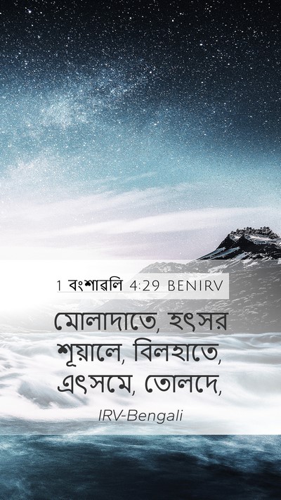 1 বংশাৱলি 4:29 BENIRV Bible Verse Image