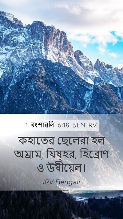 1 বংশাৱলি 6:18 BENIRV Bible Verse Image