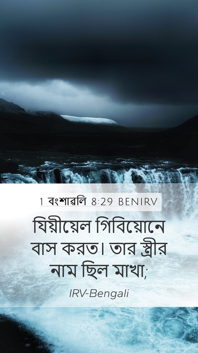 1 বংশাৱলি 8:29 BENIRV Bible Verse Image