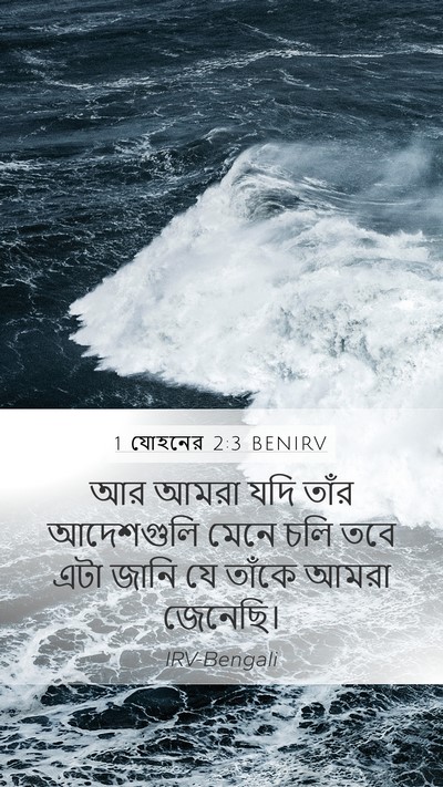 1 যোহনের 2:3 BENIRV Bible Verse Image