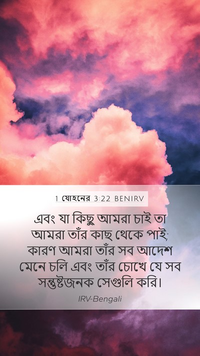 1 যোহনের 3:22 BENIRV Bible Verse Image