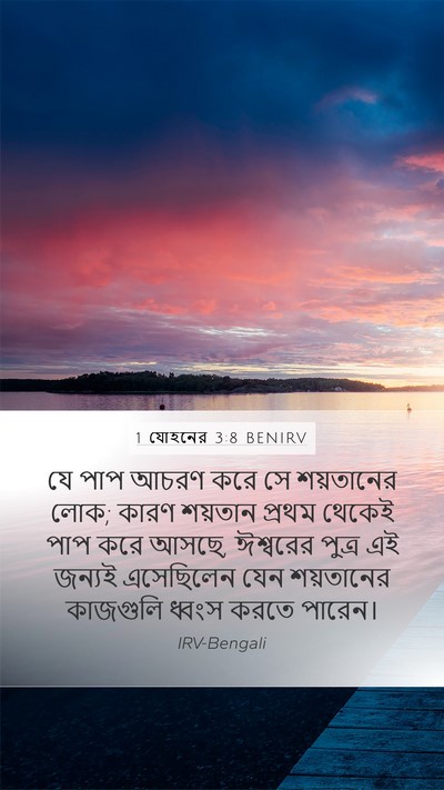 1 যোহনের 3:8 BENIRV Bible Verse Image