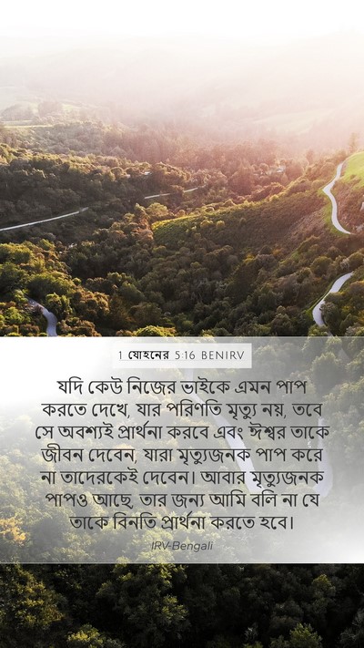 1 যোহনের 5:16 BENIRV Bible Verse Image