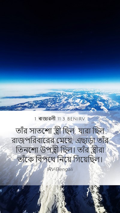 1 ৰাজাৱলী 11:3 BENIRV Bible Verse Image