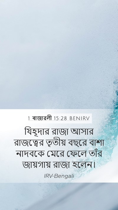 1 ৰাজাৱলী 15:28 BENIRV Bible Verse Image