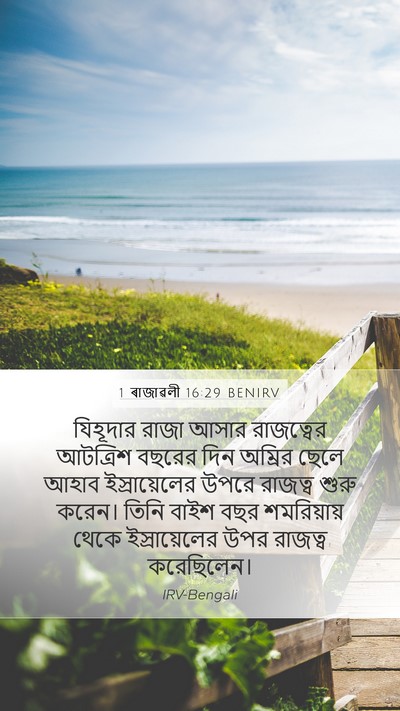 1 ৰাজাৱলী 16:29 BENIRV Bible Verse Image