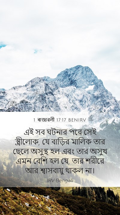 1 ৰাজাৱলী 17:17 BENIRV Bible Verse Image