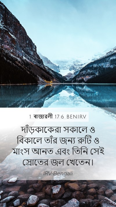 1 ৰাজাৱলী 17:6 BENIRV Bible Verse Image