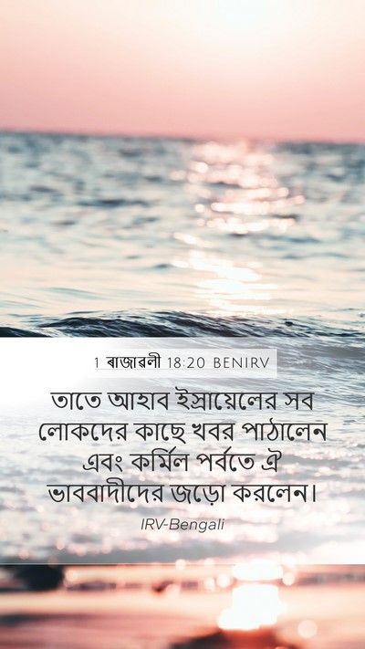 1 ৰাজাৱলী 18:20 BENIRV Bible Verse Image