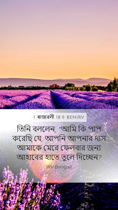 1 ৰাজাৱলী 18:9 BENIRV Bible Verse Image