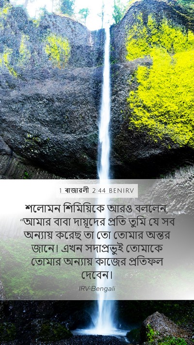1 ৰাজাৱলী 2:44 BENIRV Bible Verse Image
