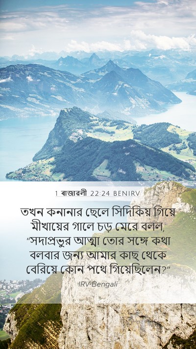 1 ৰাজাৱলী 22:24 BENIRV Bible Verse Image