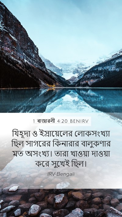 1 ৰাজাৱলী 4:20 BENIRV Bible Verse Image