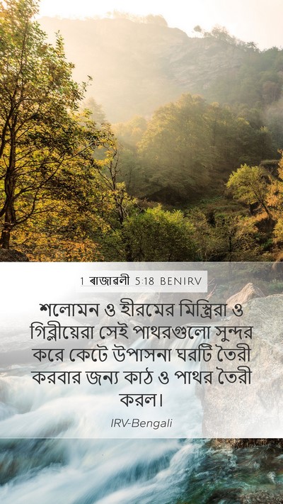 1 ৰাজাৱলী 5:18 BENIRV Bible Verse Image