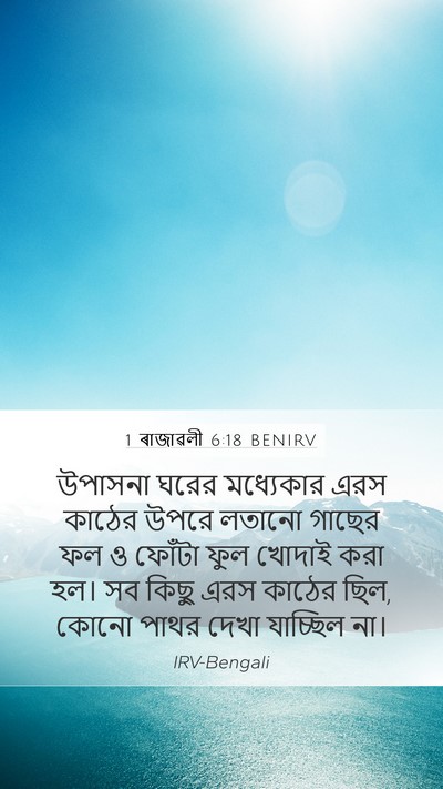 1 ৰাজাৱলী 6:18 BENIRV Bible Verse Image