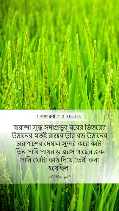 1 ৰাজাৱলী 7:12 BENIRV Mobile Phone Wallpaper - বারান্দা সুদ্ধ - Mobile Bible Verse Wallpaper