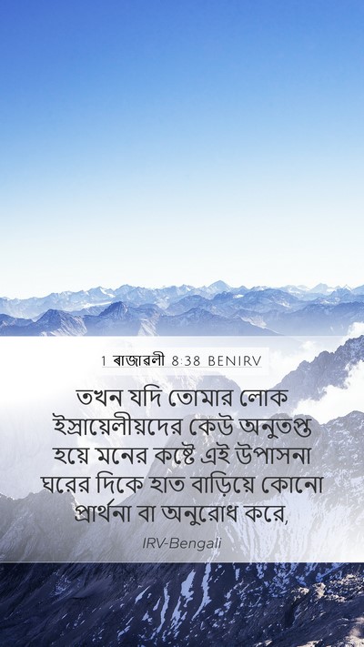 1 ৰাজাৱলী 8:38 BENIRV Bible Verse Image