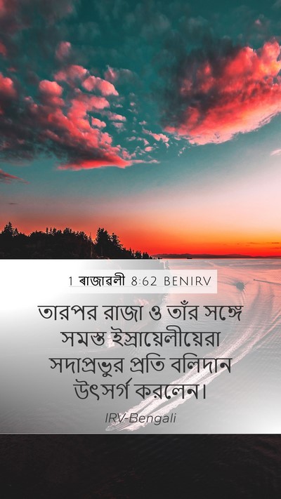 1 ৰাজাৱলী 8:62 BENIRV Bible Verse Image