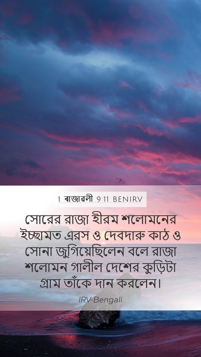 1 ৰাজাৱলী 9:11 BENIRV Bible Verse Image