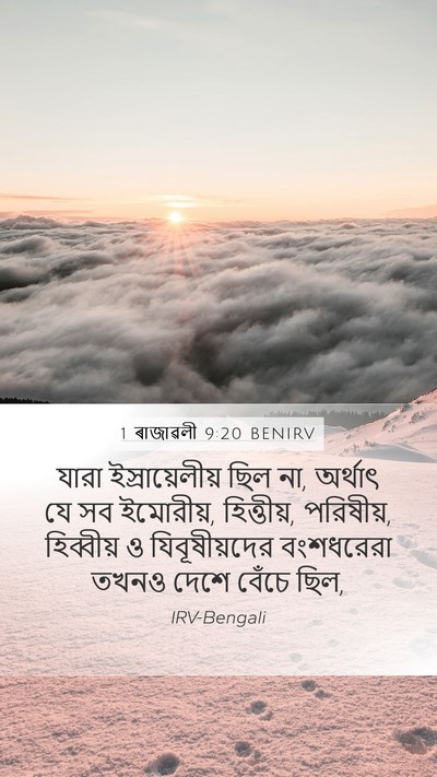 1 ৰাজাৱলী 9:20 BENIRV Bible Verse Image