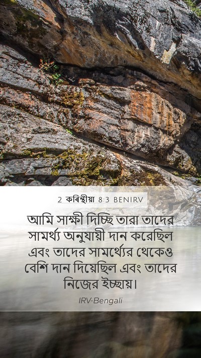 2 কৰিন্থীয়া 8:3 BENIRV Bible Verse Image