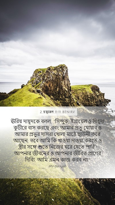 2 চমূৱেল 11:11 BENIRV Bible Verse Image