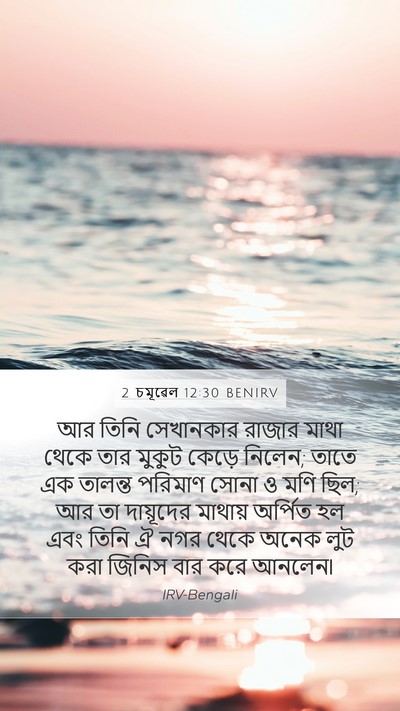 2 চমূৱেল 12:30 BENIRV Bible Verse Image