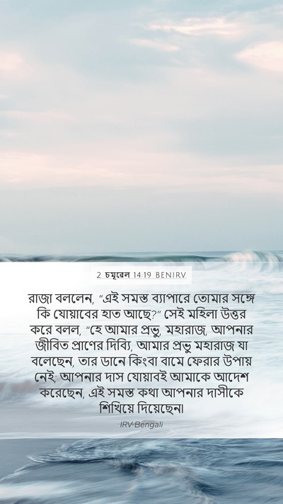 2 চমূৱেল 14:19 BENIRV Bible Verse Image