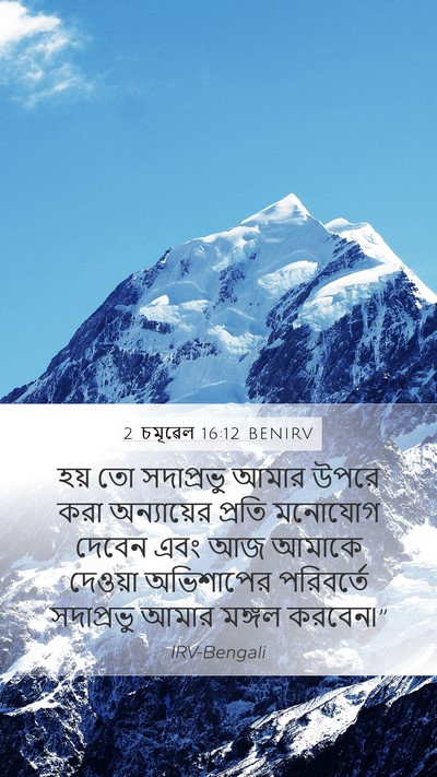 2 চমূৱেল 16:12 BENIRV Bible Verse Image