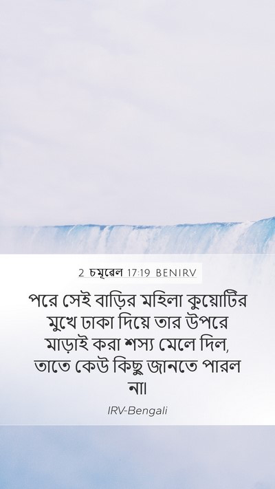 2 চমূৱেল 17:19 BENIRV Bible Verse Image