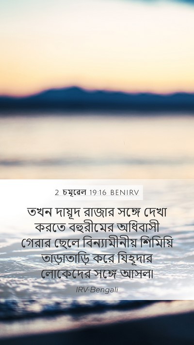 2 চমূৱেল 19:16 BENIRV Bible Verse Image