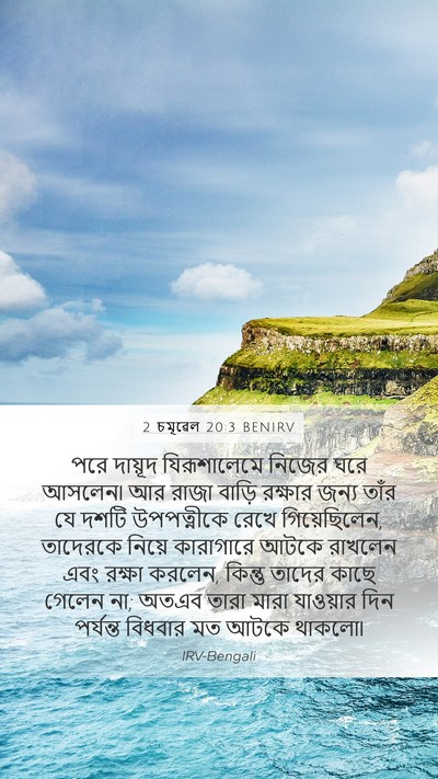 2 চমূৱেল 20:3 BENIRV Bible Verse Image