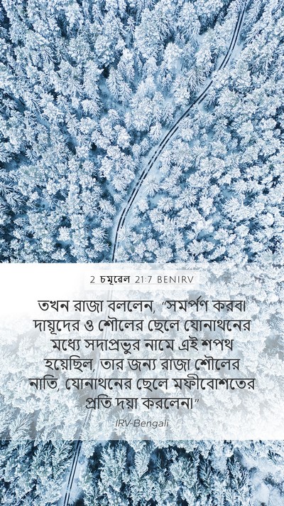 2 চমূৱেল 21:7 BENIRV Bible Verse Image