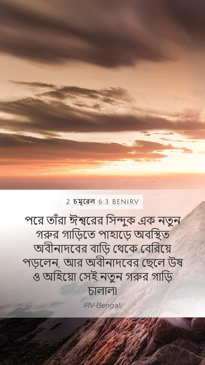 2 চমূৱেল 6:3 BENIRV Bible Verse Image