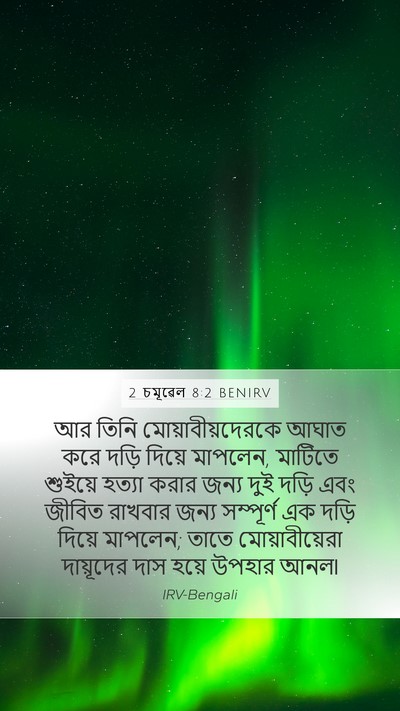 2 চমূৱেল 8:2 BENIRV Bible Verse Image
